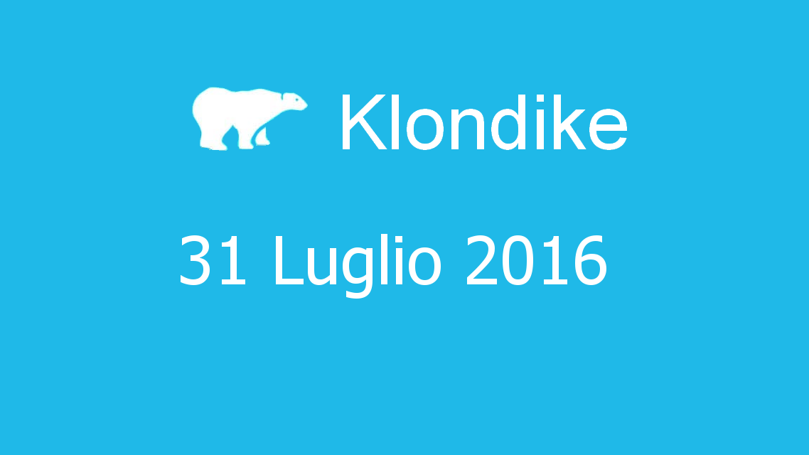 Microsoft solitaire collection - klondike - 31. Luglio 2016