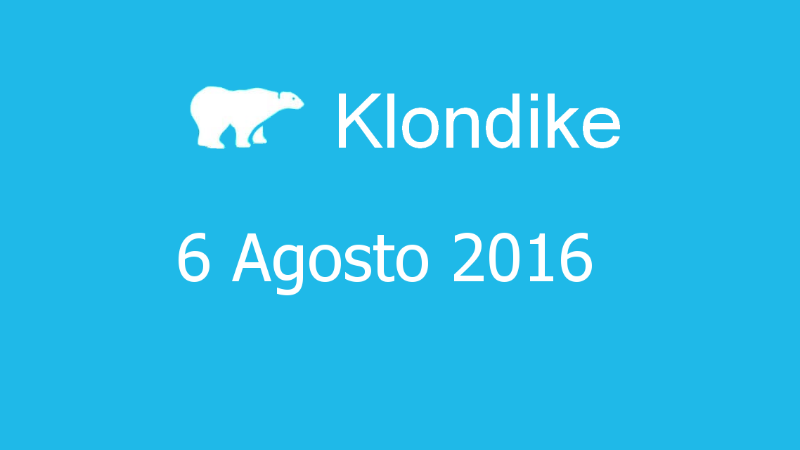 Microsoft solitaire collection - klondike - 06. Agosto 2016