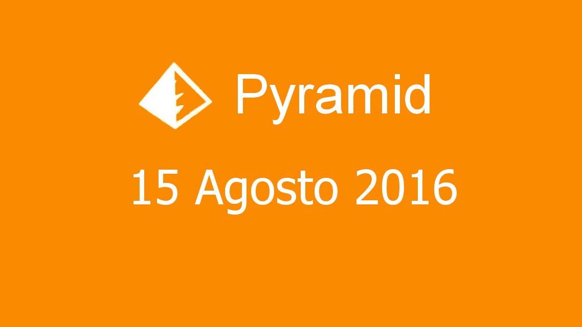 Microsoft solitaire collection - Pyramid - 15. Agosto 2016