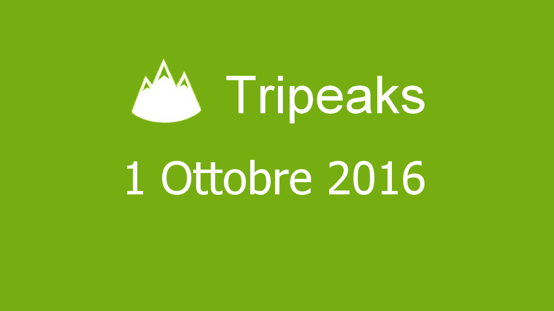 Microsoft solitaire collection - Tripeaks - 01. Ottobre 2016