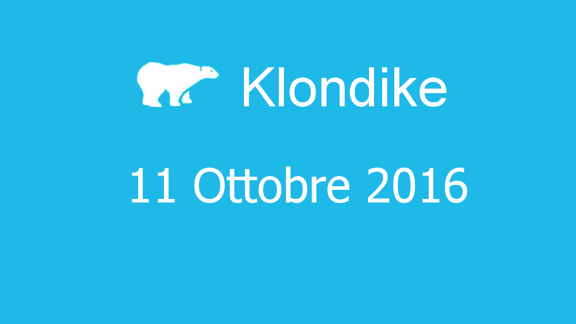 Microsoft solitaire collection - klondike - 11. Ottobre 2016