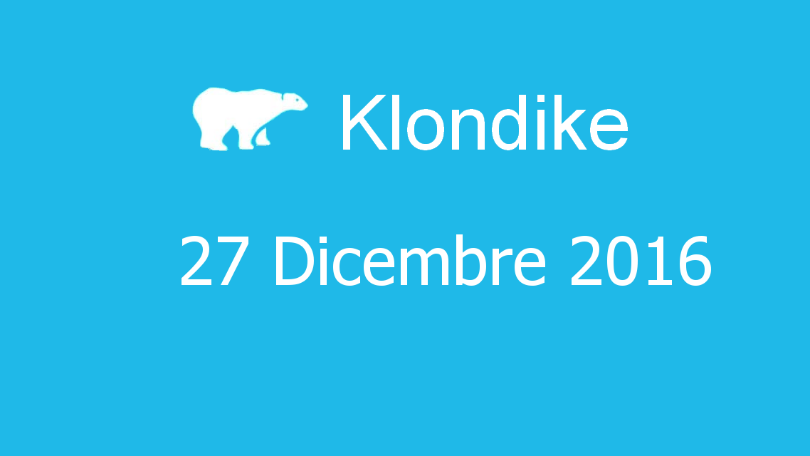 Microsoft solitaire collection - klondike - 27. Dicembre 2016