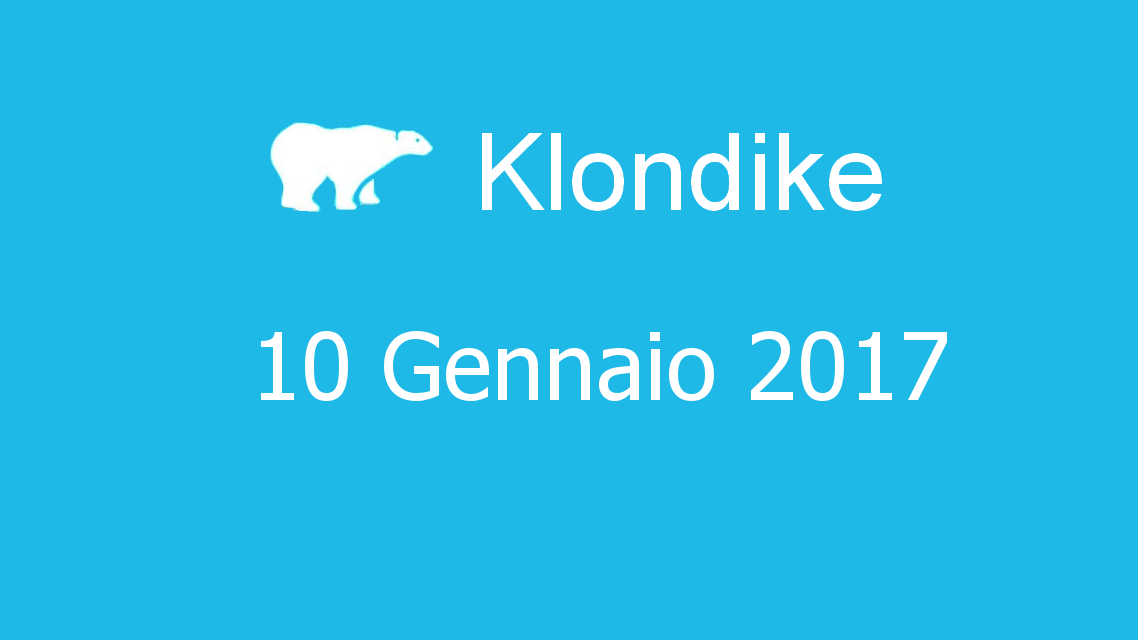 Microsoft solitaire collection - klondike - 10. Gennaio 2017
