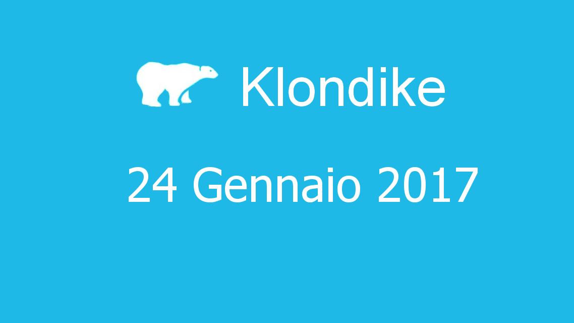 Microsoft solitaire collection - klondike - 24. Gennaio 2017
