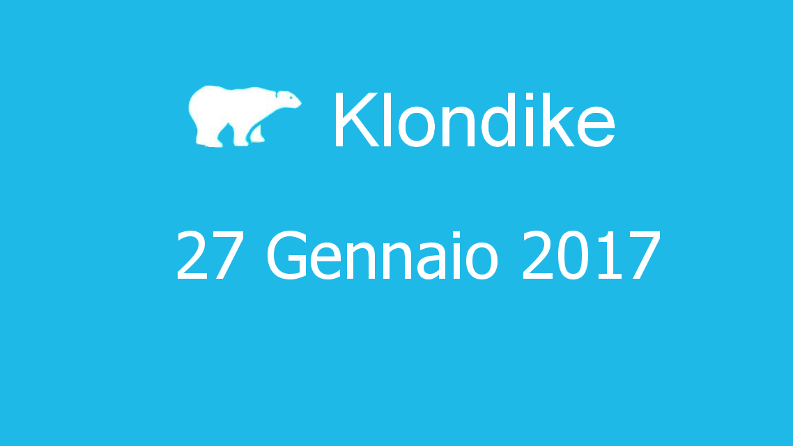 Microsoft solitaire collection - klondike - 27. Gennaio 2017