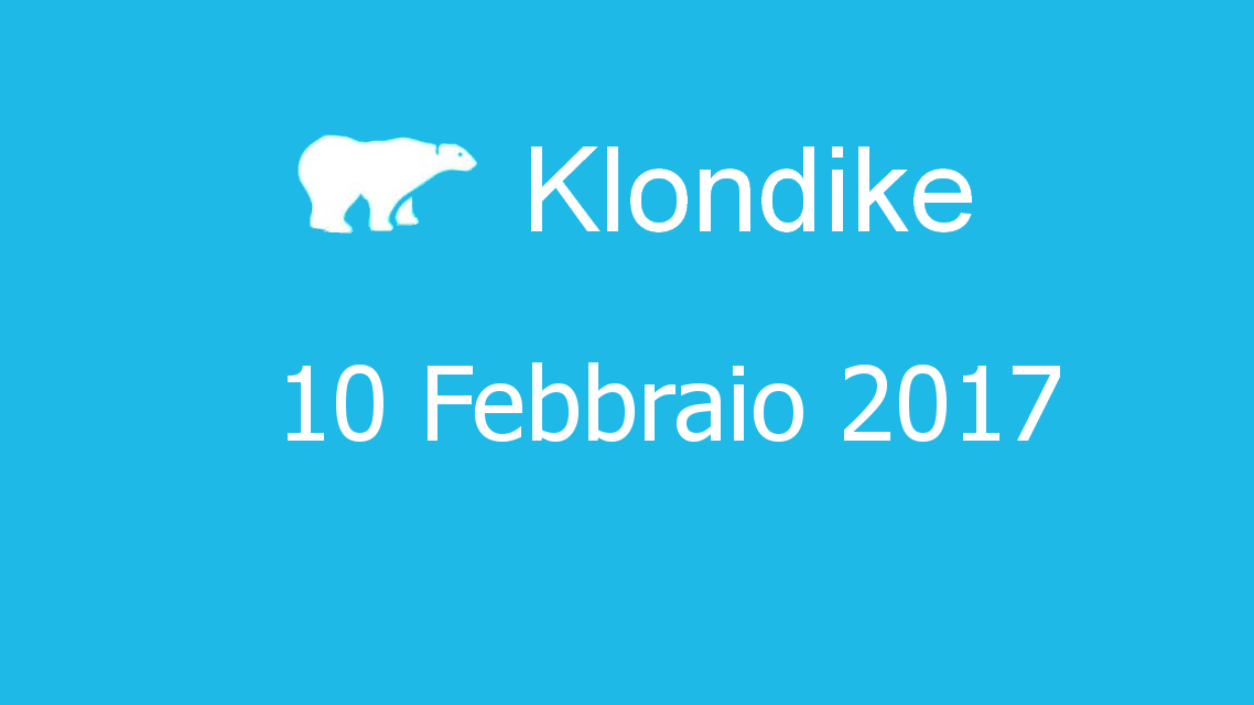 Microsoft solitaire collection - klondike - 10. Febbraio 2017