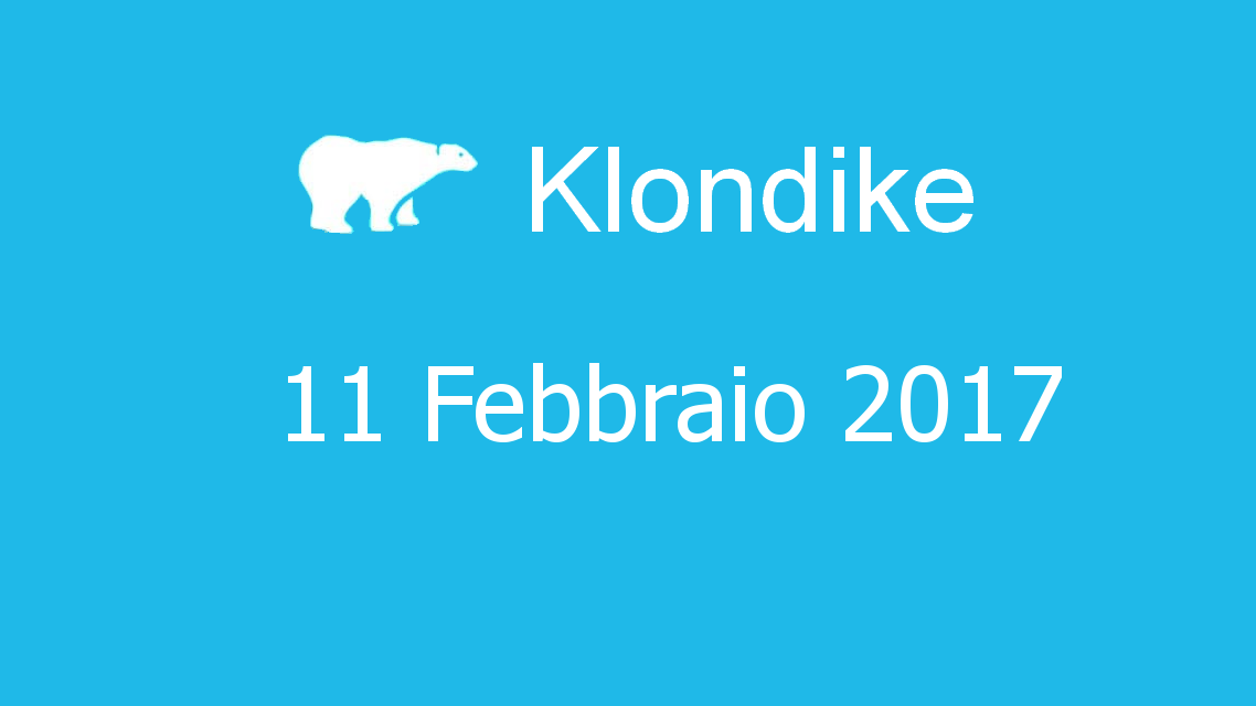 Microsoft solitaire collection - klondike - 11. Febbraio 2017