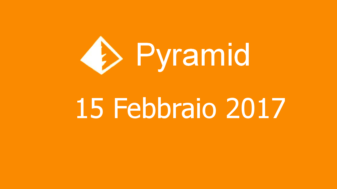 Microsoft solitaire collection - Pyramid - 15. Febbraio 2017