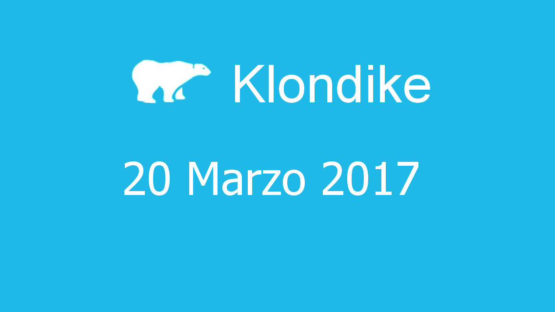 Microsoft solitaire collection - klondike - 20. Marzo 2017