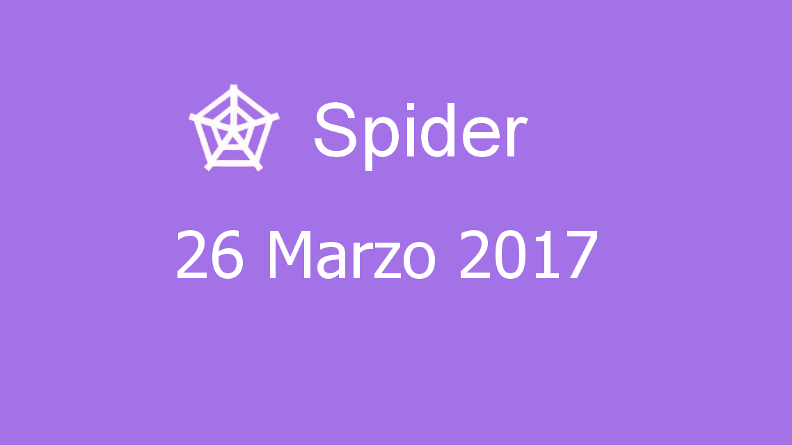 Microsoft solitaire collection - Spider - 26. Marzo 2017