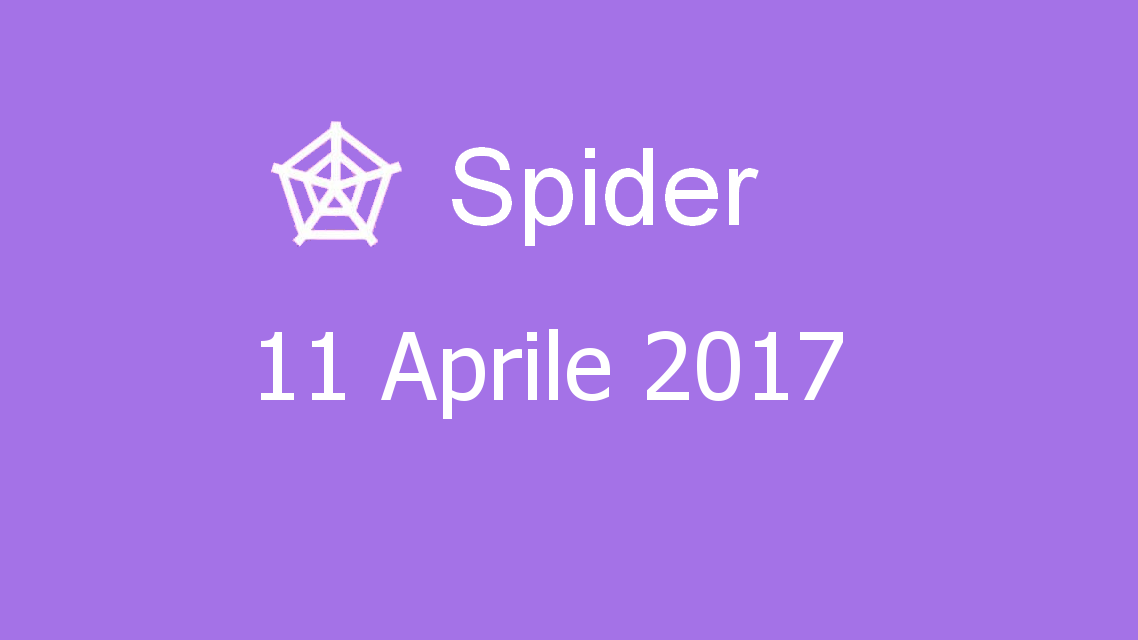 Microsoft solitaire collection - Spider - 11. Aprile 2017