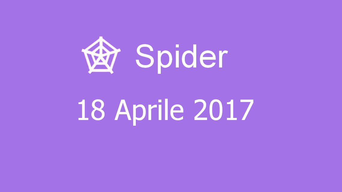 Microsoft solitaire collection - Spider - 18. Aprile 2017