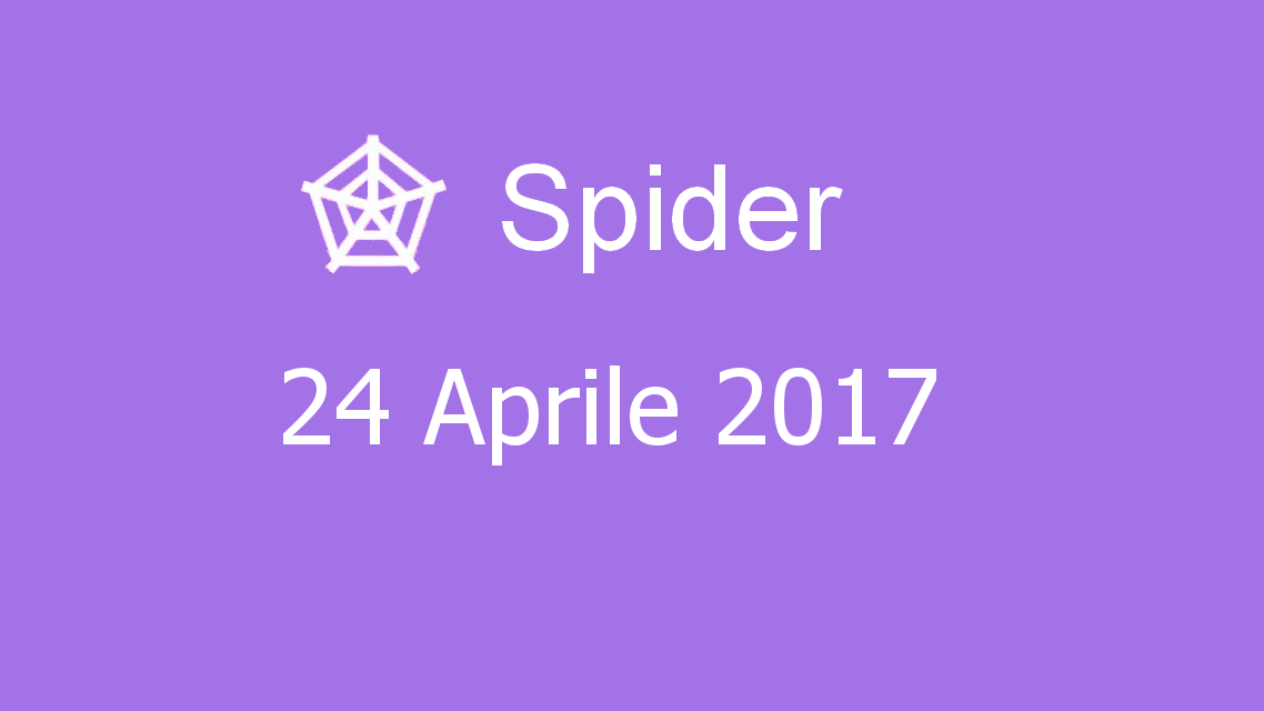 Microsoft solitaire collection - Spider - 24. Aprile 2017