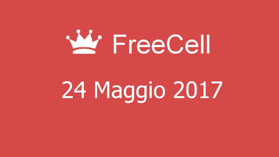 Microsoft solitaire collection - FreeCell - 24. Maggio 2017