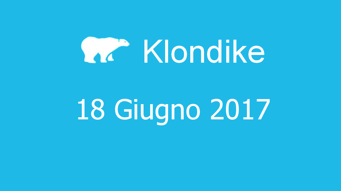 Microsoft solitaire collection - klondike - 18. Giugno 2017