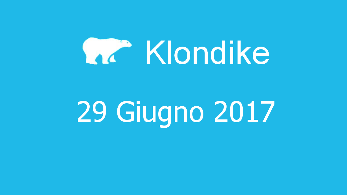 Microsoft solitaire collection - klondike - 29. Giugno 2017