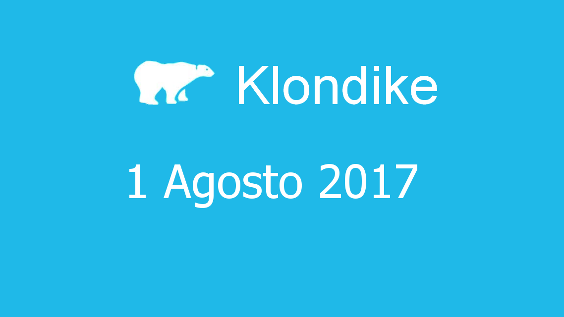 Microsoft solitaire collection - klondike - 01. Agosto 2017