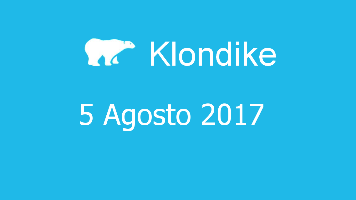 Microsoft solitaire collection - klondike - 05. Agosto 2017