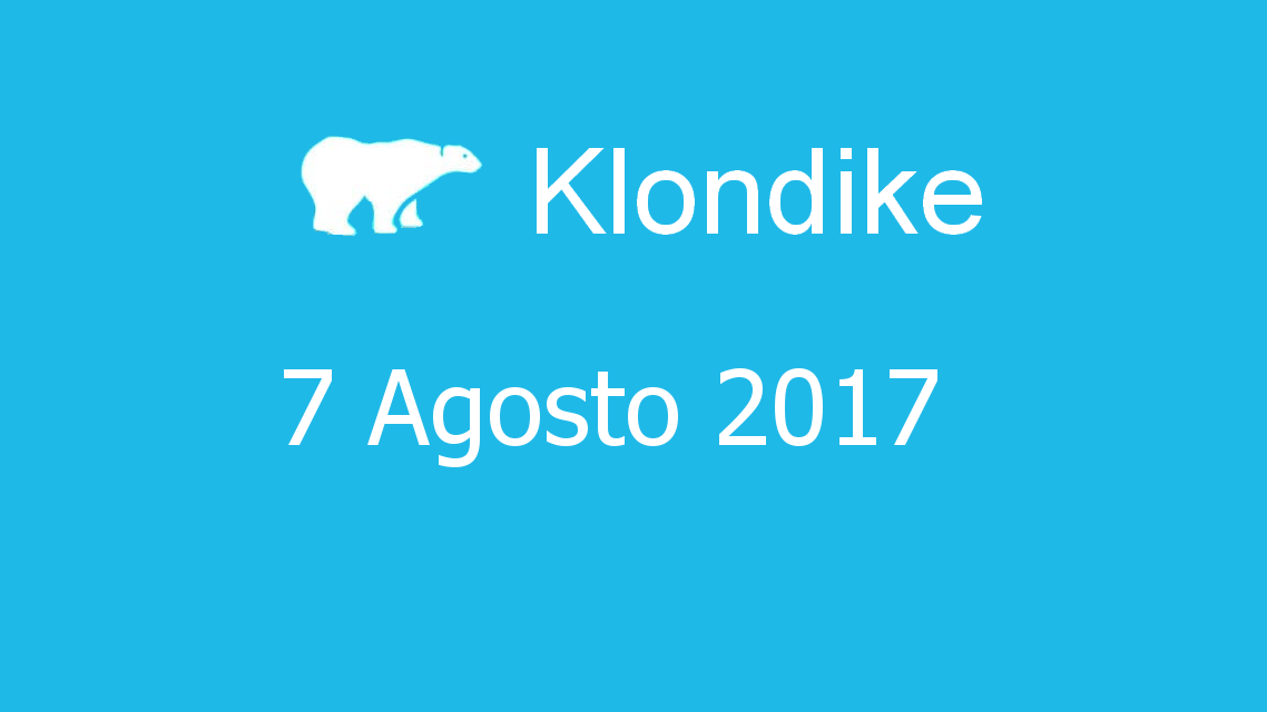 Microsoft solitaire collection - klondike - 07. Agosto 2017