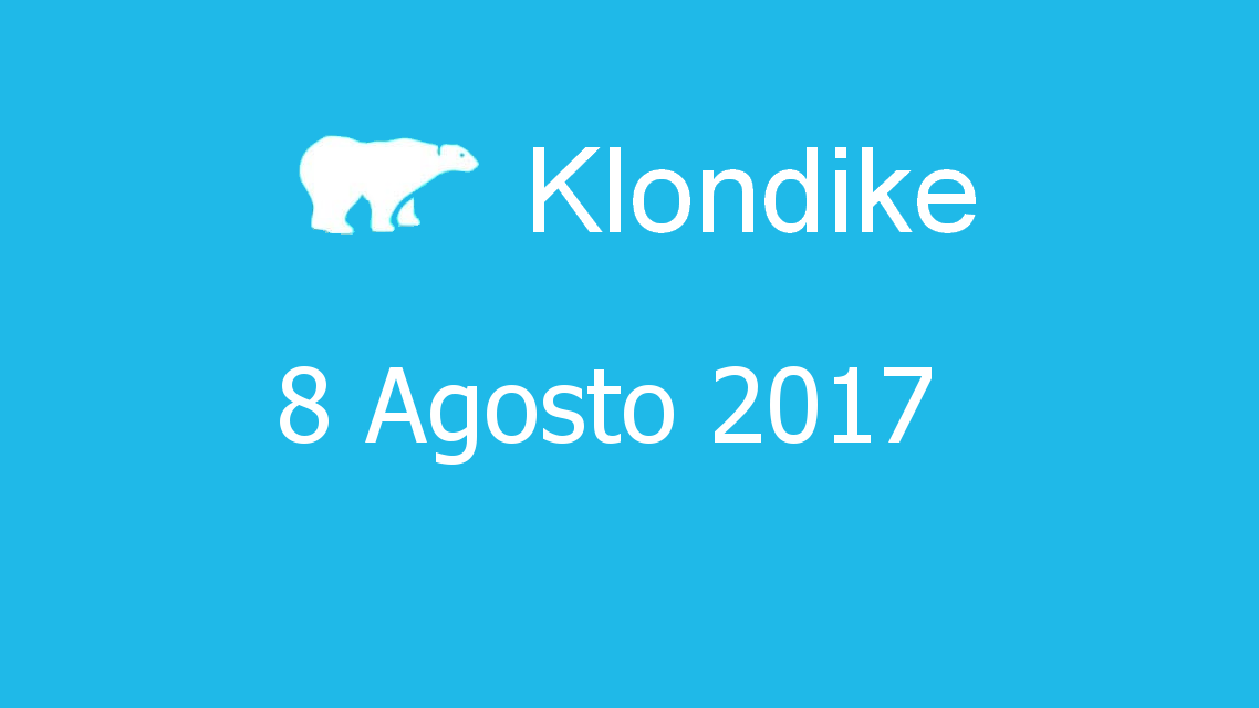 Microsoft solitaire collection - klondike - 08. Agosto 2017