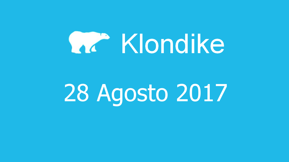 Microsoft solitaire collection - klondike - 28. Agosto 2017