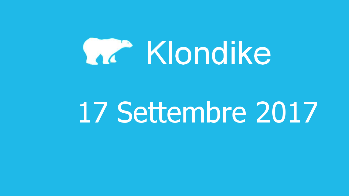 Microsoft solitaire collection - klondike - 17. Settembre 2017