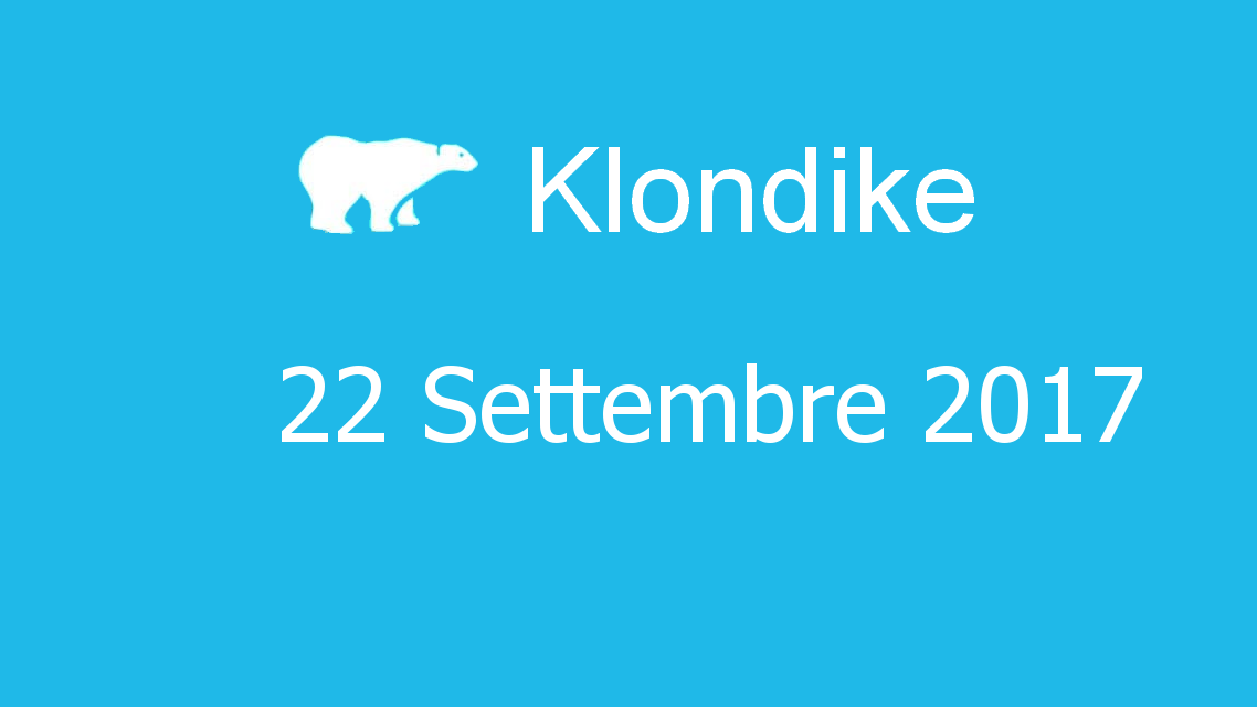 Microsoft solitaire collection - klondike - 22. Settembre 2017