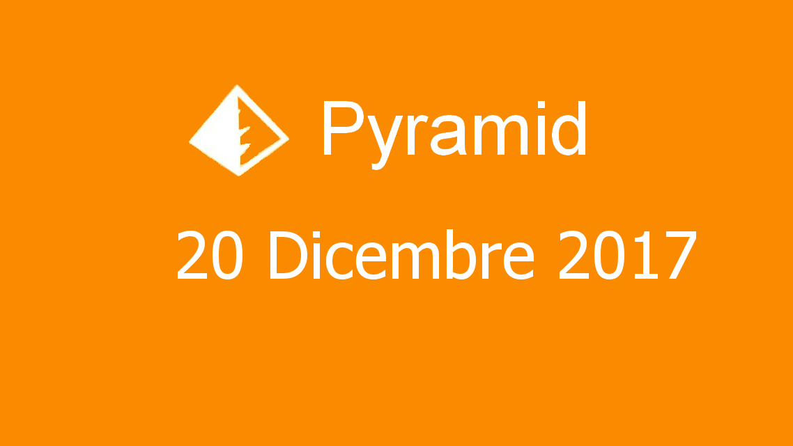 Microsoft solitaire collection - Pyramid - 20. Dicembre 2017