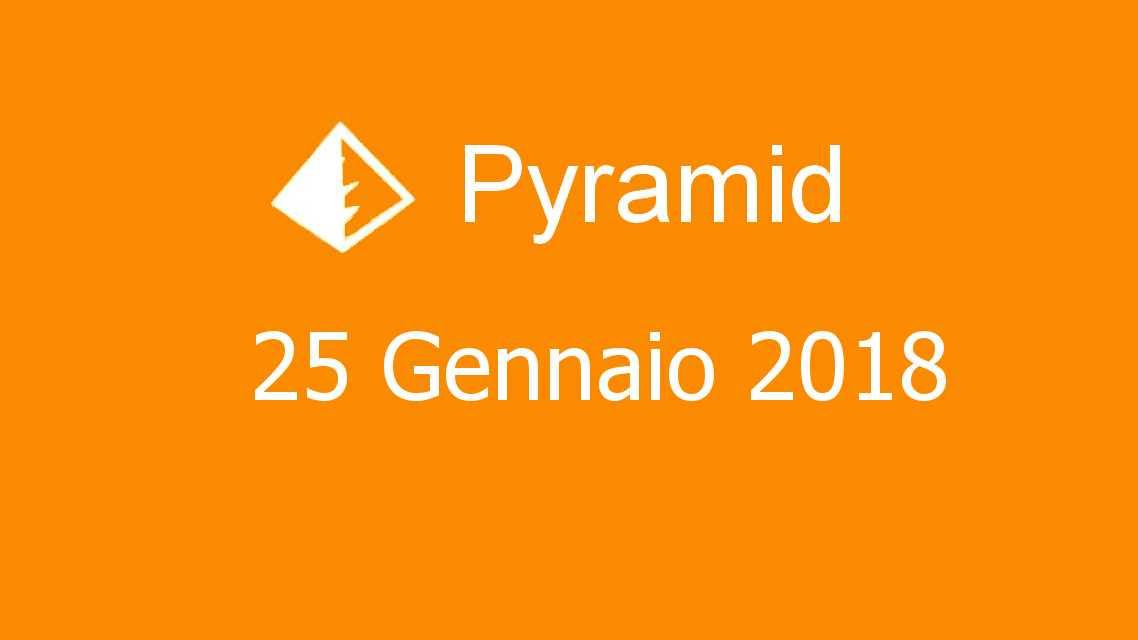 Microsoft solitaire collection - Pyramid - 25. Gennaio 2018