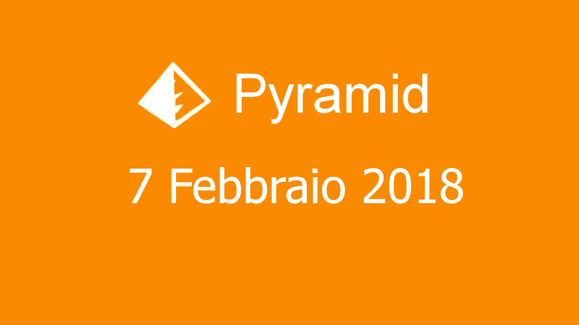 Microsoft solitaire collection - Pyramid - 07. Febbraio 2018