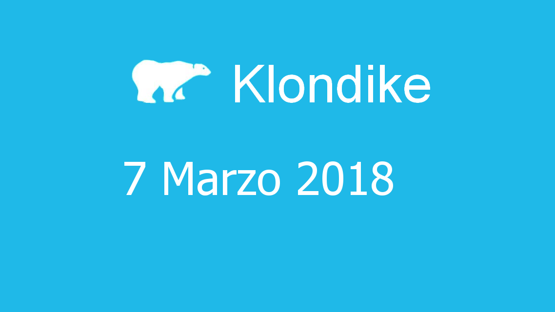Microsoft solitaire collection - klondike - 07. Marzo 2018