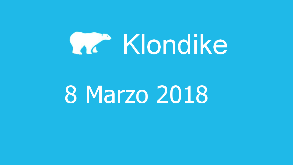 Microsoft solitaire collection - klondike - 08. Marzo 2018