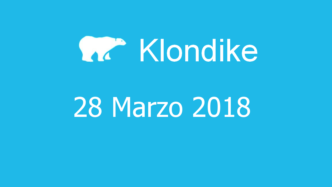 Microsoft solitaire collection - klondike - 28. Marzo 2018