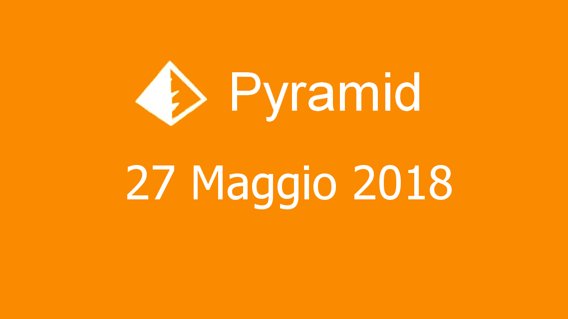 Microsoft solitaire collection - Pyramid - 27. Maggio 2018
