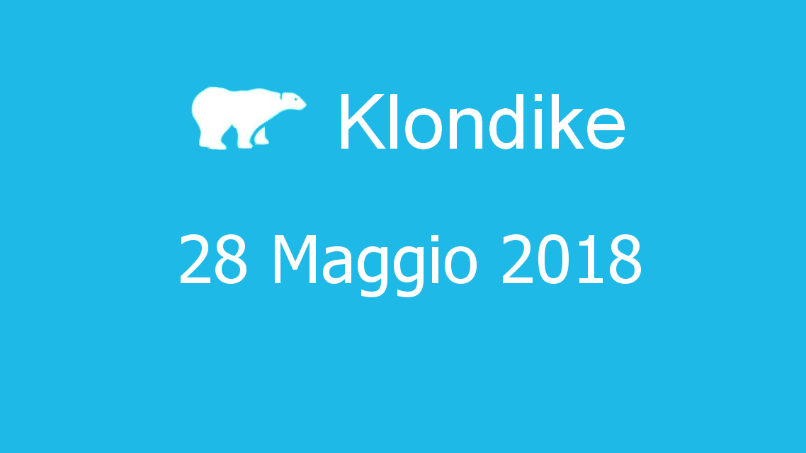 Microsoft solitaire collection - klondike - 28. Maggio 2018