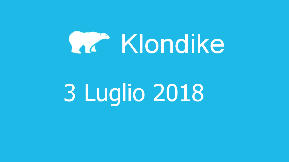 Microsoft solitaire collection - klondike - 03. Luglio 2018