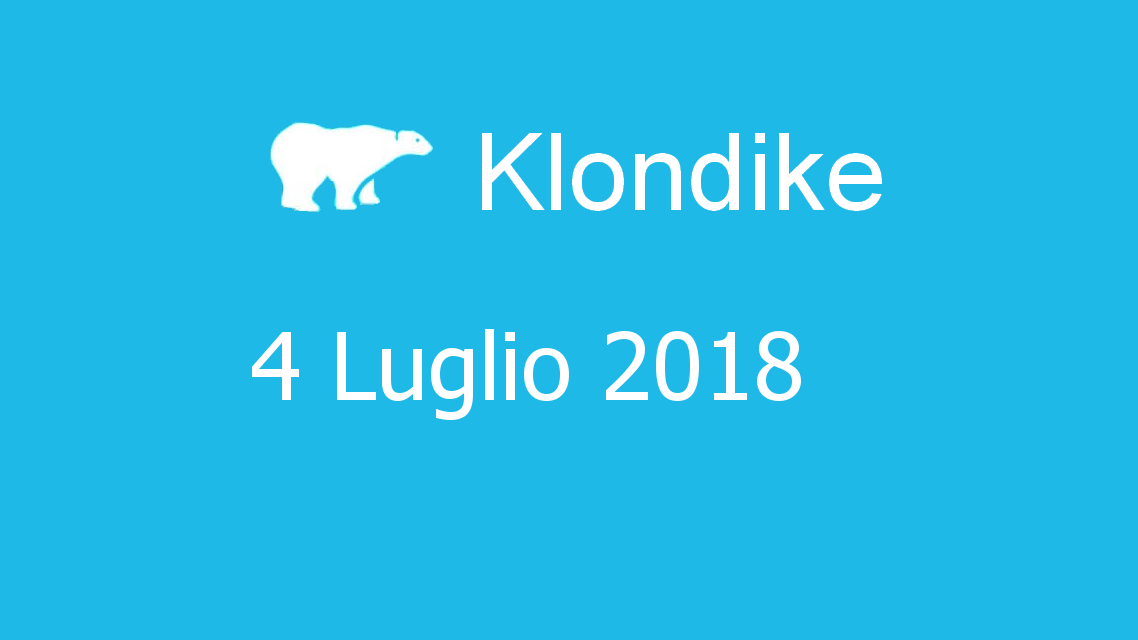 Microsoft solitaire collection - klondike - 04. Luglio 2018