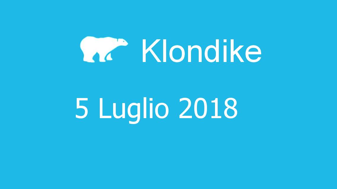 Microsoft solitaire collection - klondike - 05. Luglio 2018