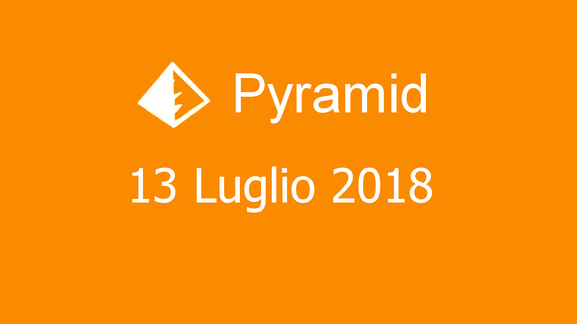 Microsoft solitaire collection - Pyramid - 13. Luglio 2018