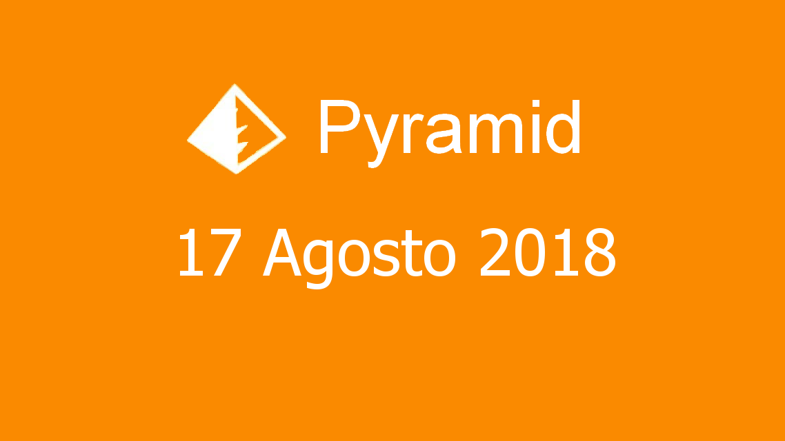Microsoft solitaire collection - Pyramid - 17. Agosto 2018