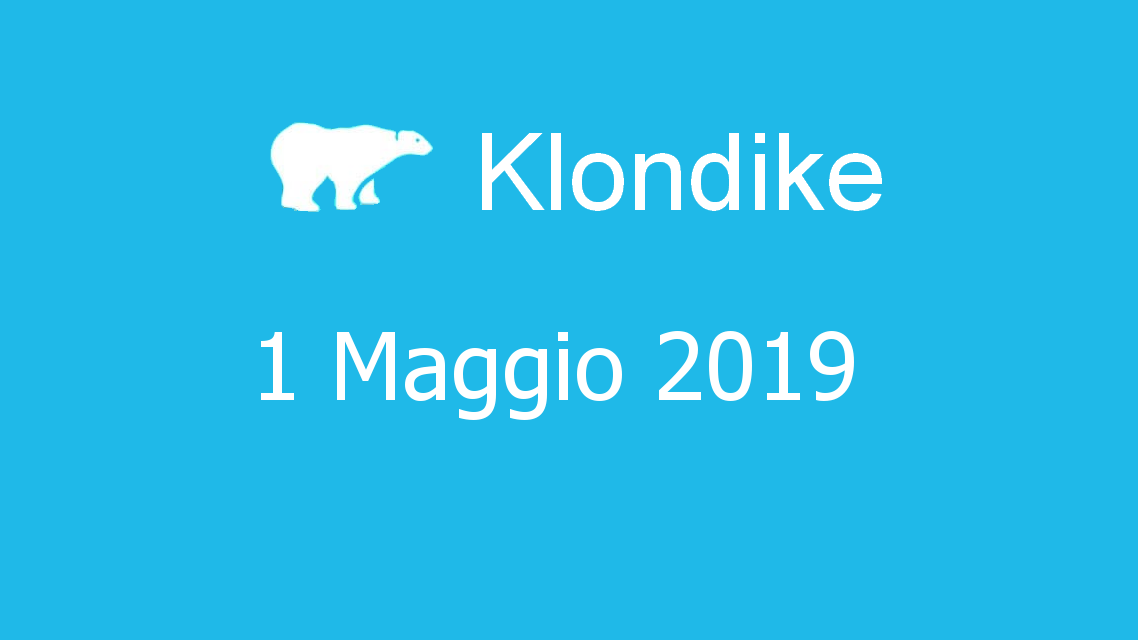 Microsoft solitaire collection - klondike - 01. Maggio 2019