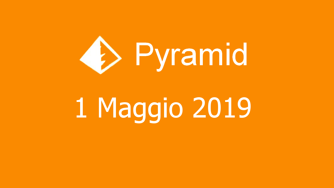 Microsoft solitaire collection - Pyramid - 01. Maggio 2019