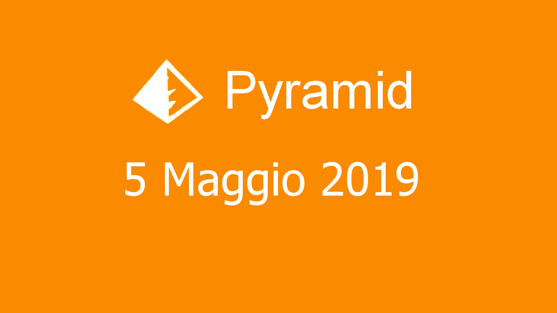 Microsoft solitaire collection - Pyramid - 05. Maggio 2019