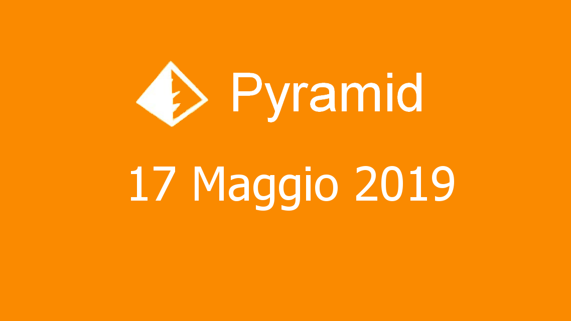 Microsoft solitaire collection - Pyramid - 17. Maggio 2019