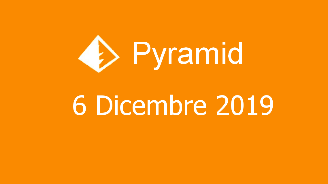 Microsoft solitaire collection - Pyramid - 06. Dicembre 2019