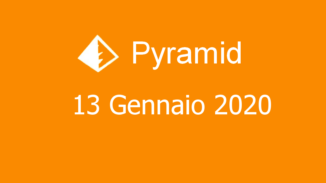 Microsoft solitaire collection - Pyramid - 13. Gennaio 2020