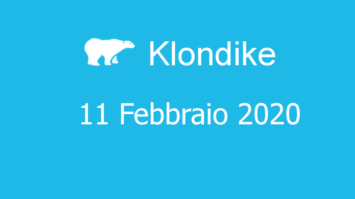 Microsoft solitaire collection - klondike - 11. Febbraio 2020