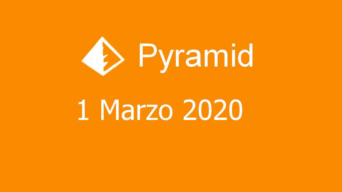 Microsoft solitaire collection - Pyramid - 01. Marzo 2020