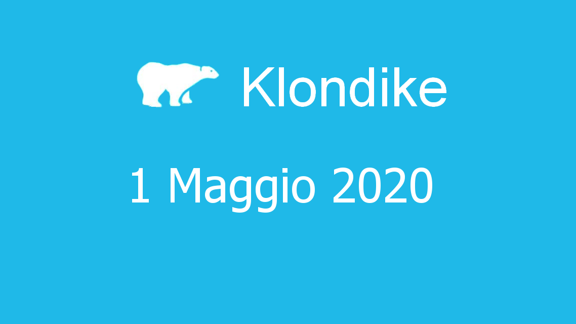 Microsoft solitaire collection - klondike - 01. Maggio 2020