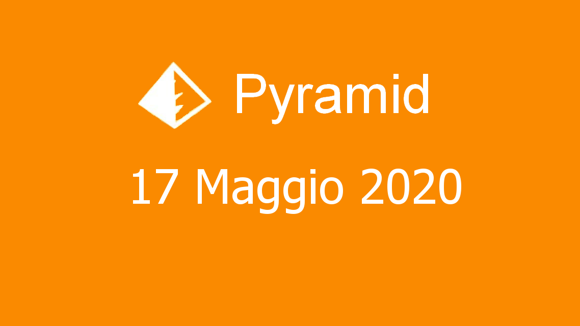 Microsoft solitaire collection - Pyramid - 17. Maggio 2020